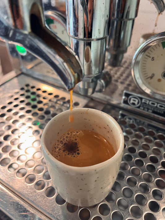 Espressotasse schamottiert matt