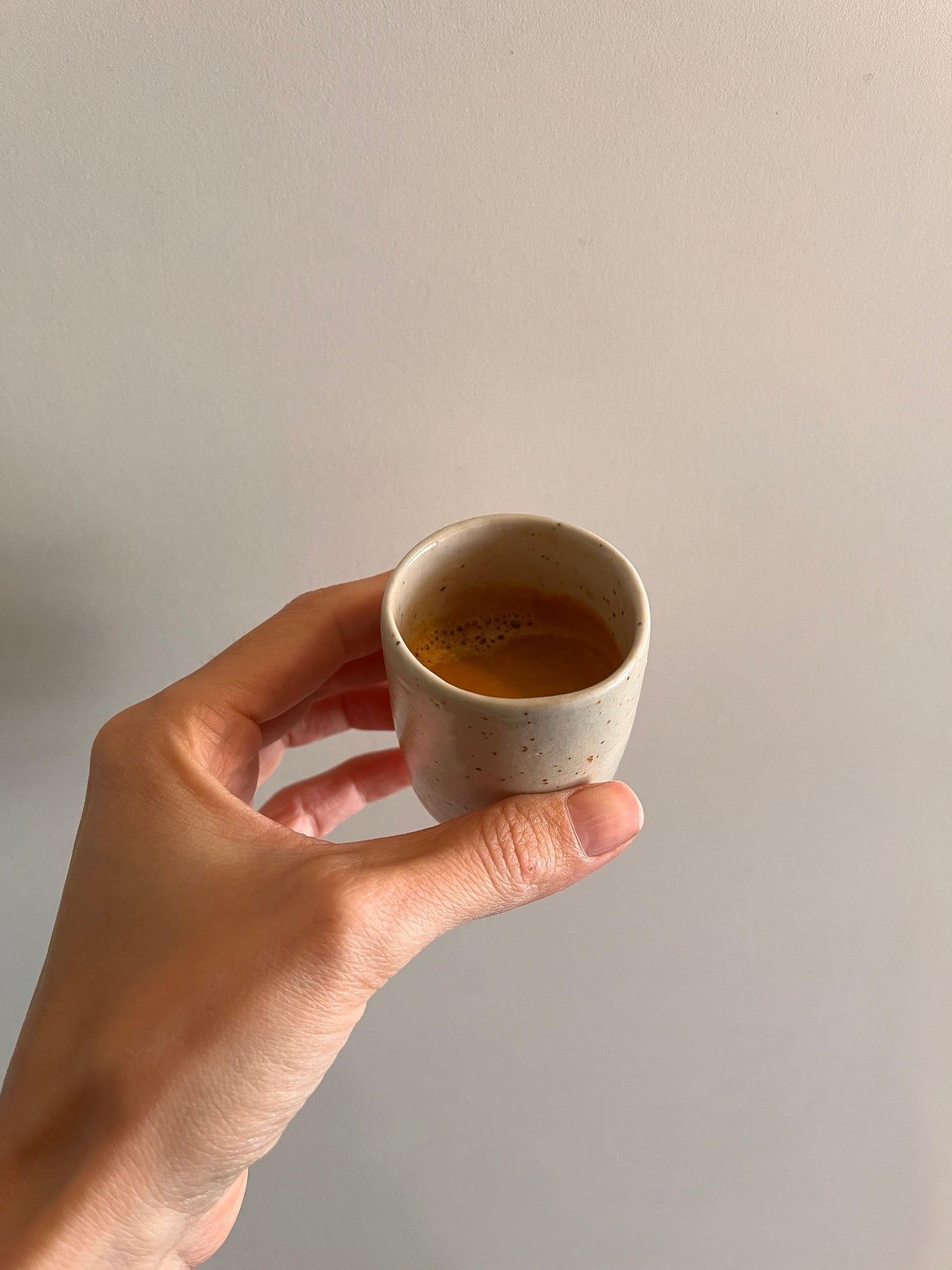 Espressotasse schamottiert matt